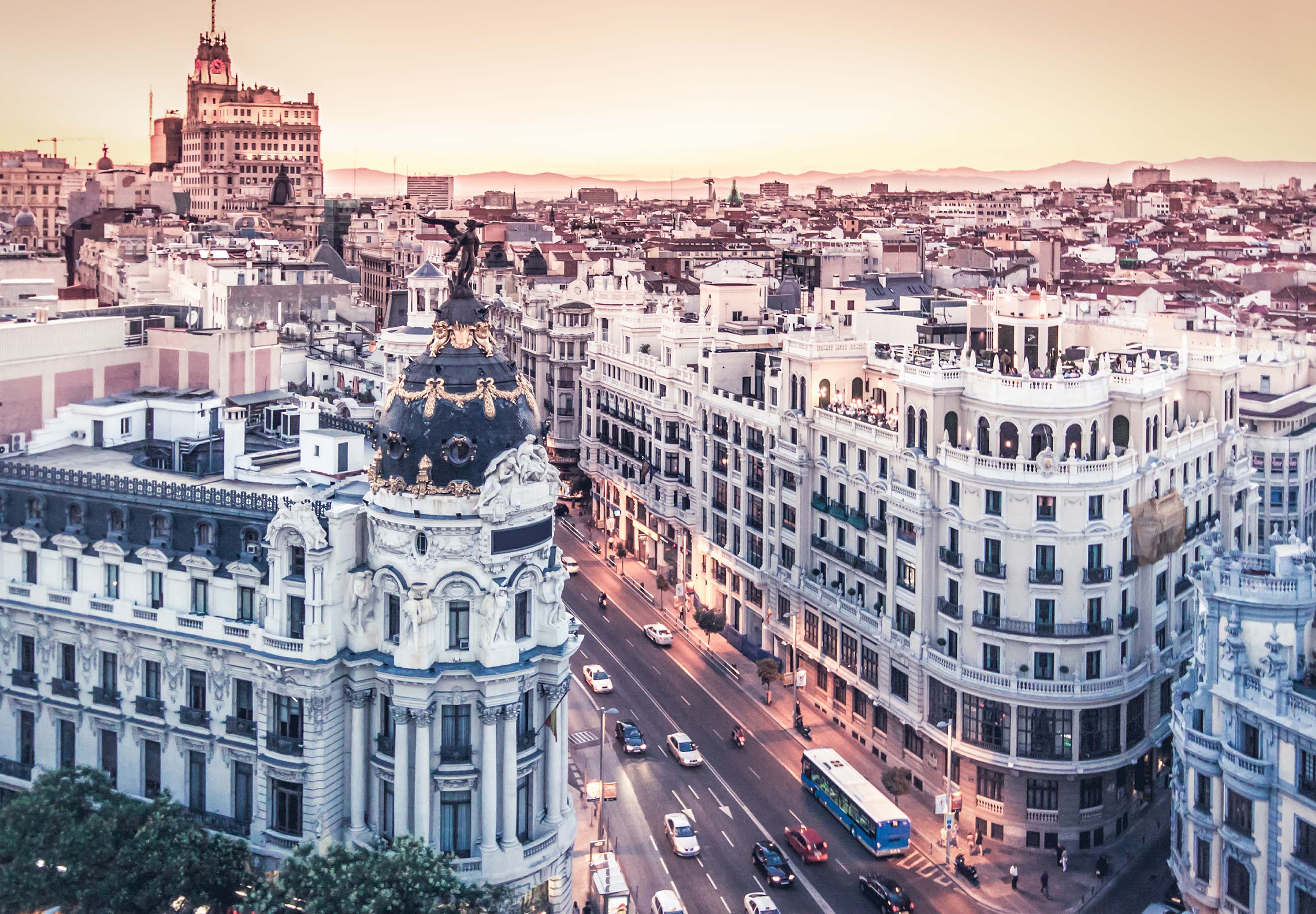 Madrid image taken from the sky