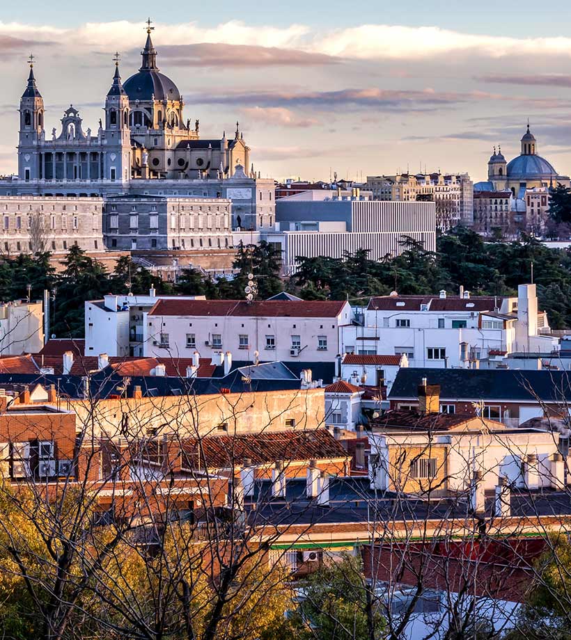 View of Madrid city
