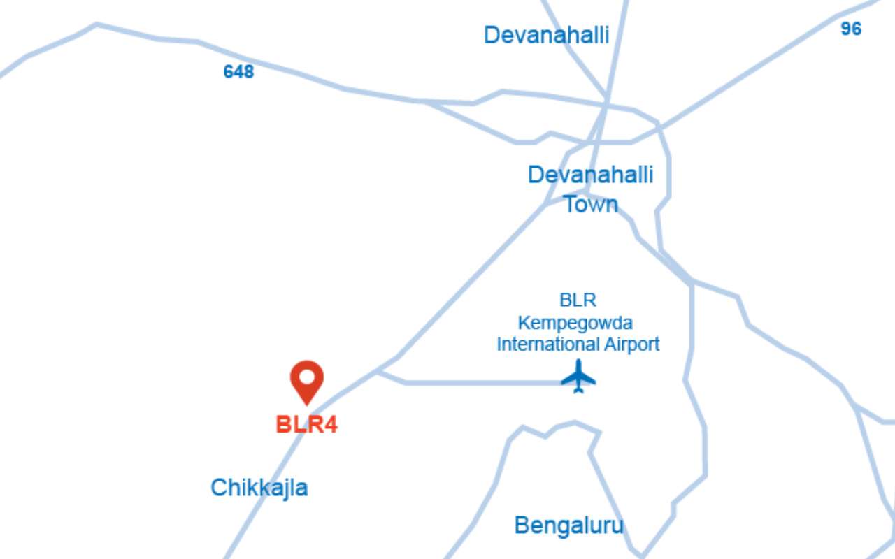 Map of Bengaluru data centers