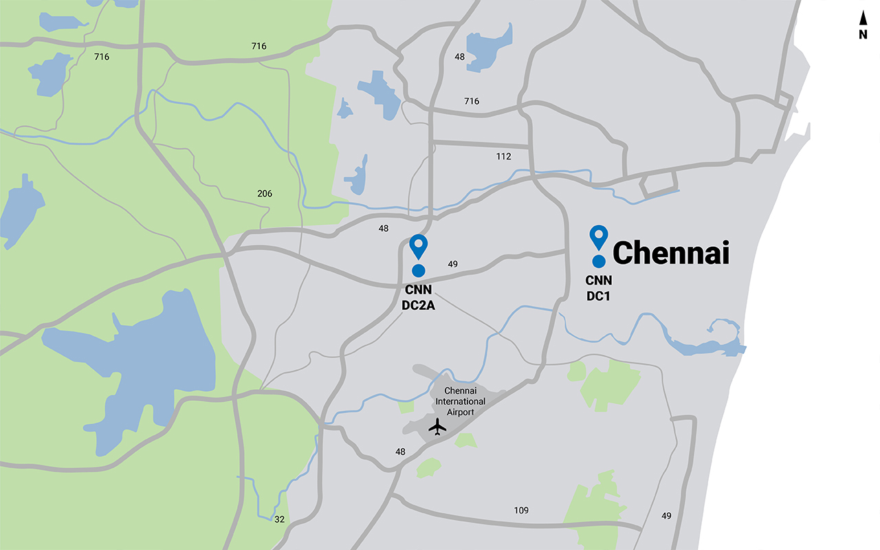 Map of Munich data centers